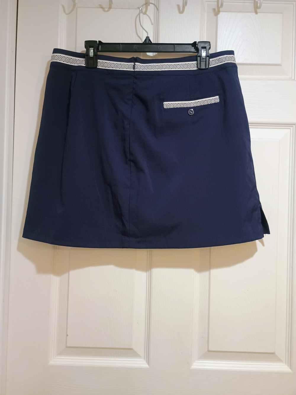 New Lady Hagen Brocade Trim Skort Navy Eclipse Active Wear Size 12 - Picture 4 of 8